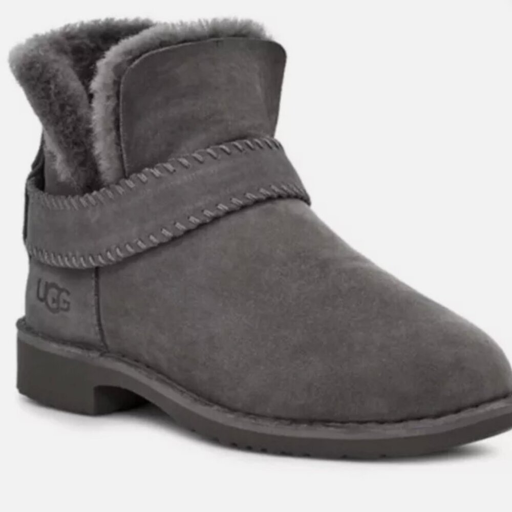 UGG McKay Water Resistant Genuine Shearling Bootie - 1012358 - Grey